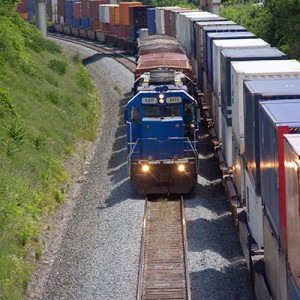 freight train with cargo